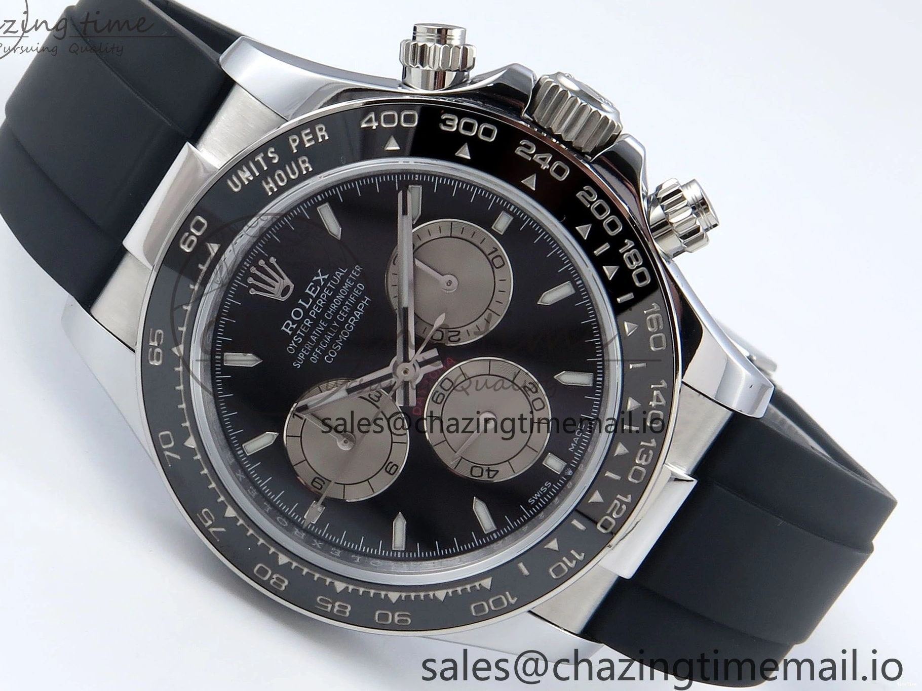 MiroTime 0411 Daytona 126519 QF 1:1 Best Edition Black Gray Dial on Oysterflex Strap QF4131 V Vibrant 340